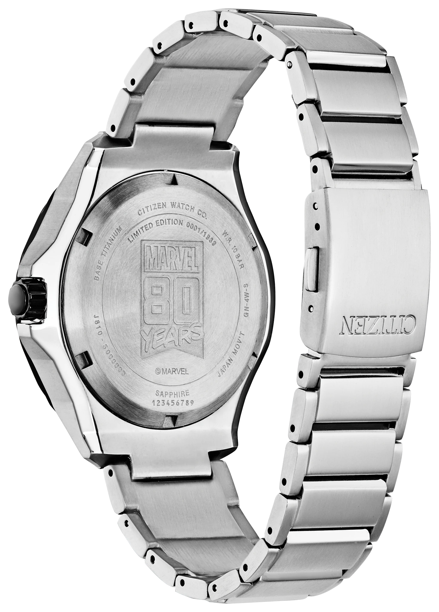 Marvel 80th Anniversary Blue Dial Super Titanium Bracelet AW1548